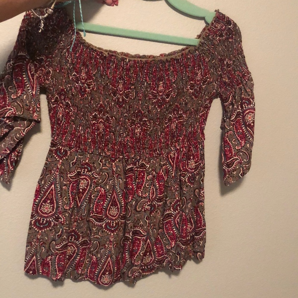 Off the shoulder shirt